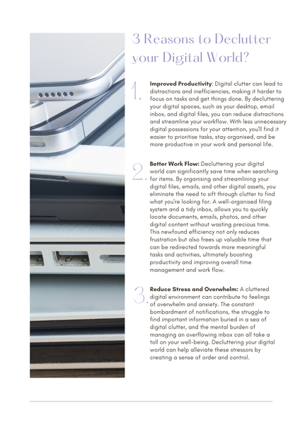 How to Declutter your Digital World e-book
